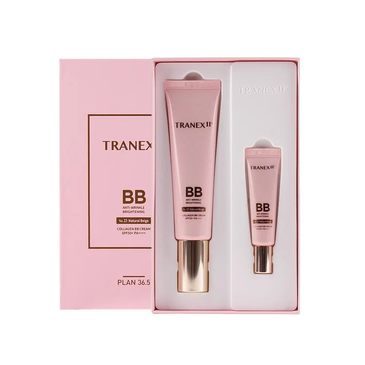[HOLIDAY GIFT SET] PLAN36.5 TRANEX 11 PLUS Collagen BB Cream SPF50+ PA++++ [NO. 33 Dark Beige] + FREE $20 VALUE CLEANSING TISSUE 80 SHEETS + FREE SAMPLES * BEAUTY TALK LA *