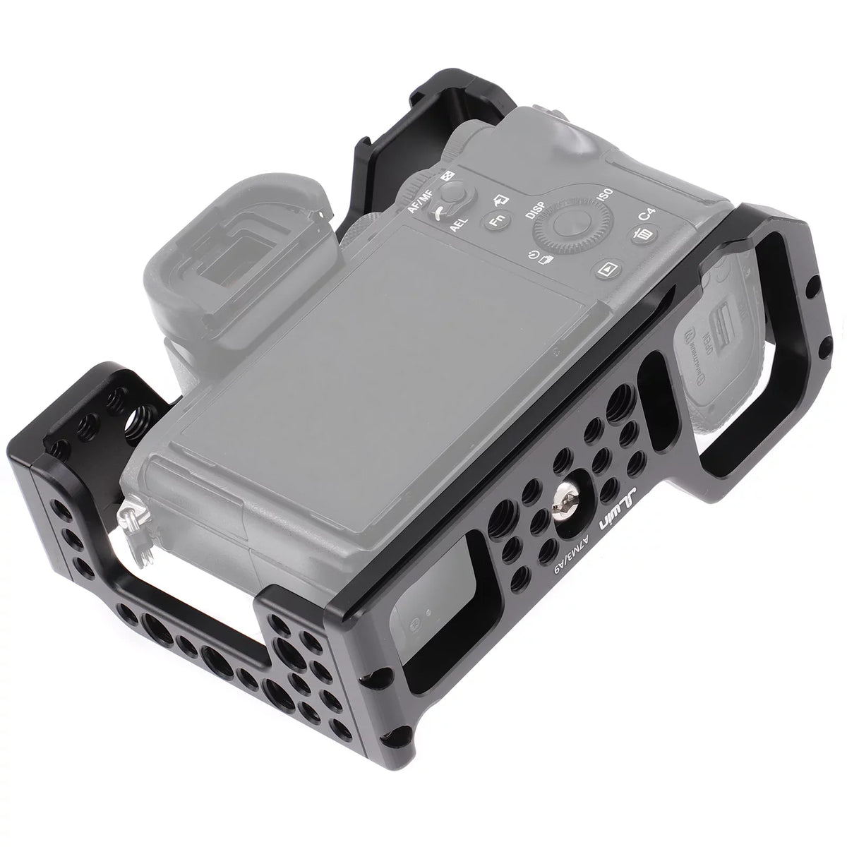 Cage Aluminum Alloy Video Cage Replacement for A7M3 A7R3 A9 Mirrorless with Cold Shoe Mount 14 Inch & 38 Inch Screw Holes