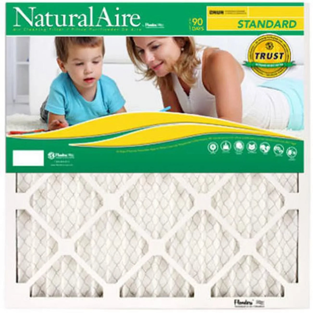 Flanders 84858.011414 14 x 14 in. NaturalAire Standard Pleated Air Filter - Pack Of 12
