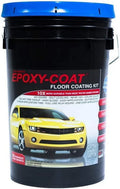 EPOXY-COAT - High Efficiency DIY Epoxy Floor Coating "Standard" Full Kit (Clear), 3.0 gal, covers up to 500sf or 2 Car Garage