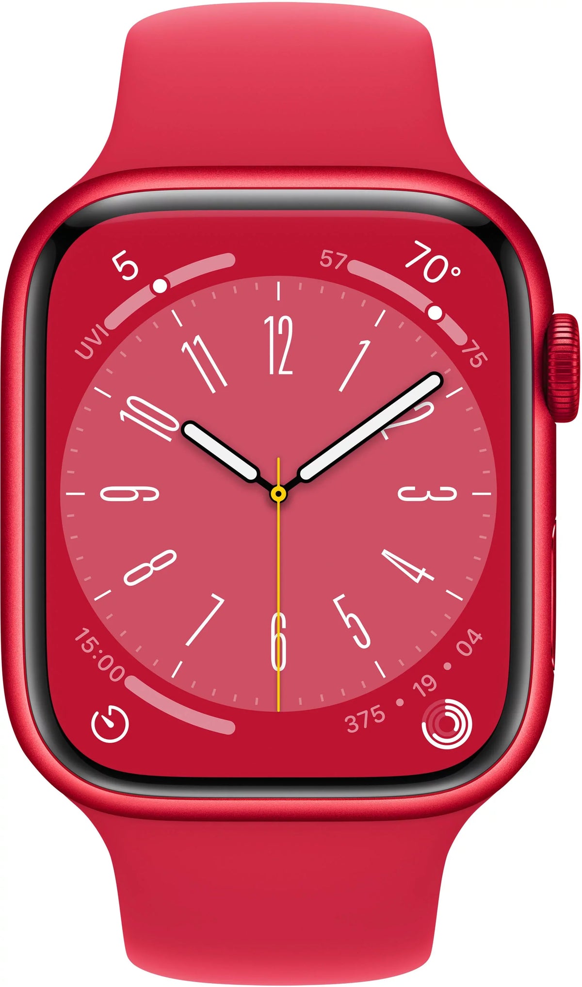 Restored Apple Watch Gen 8 Series 8 45mm (PRODUCT)RED Aluminum - (PRODUCT)RED Sport Band MNUU3LL/A (Refurbished)