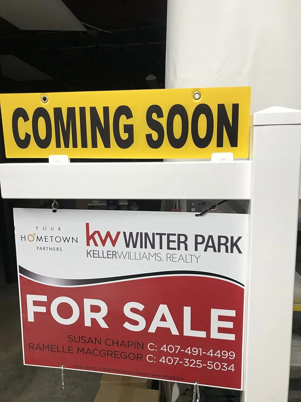 5 Pack COMING SOON Yellow Sign 6” X 24" (COMING SOON) Pre-Printed Double Sides Yellow Corrugated Plastic 4Mm; Sign Board 4Mm; ***Sign ; Metal Sign & Sign Post Not Included; Ship Same D