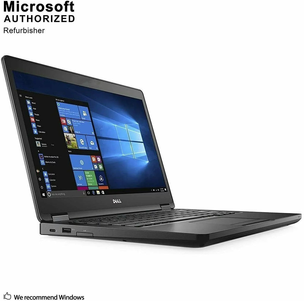 PRE-OWNED Latitude 5480 Business Mobile pc 14.0'' HD (1366 x 768) Non-Touch, 6th Gen Core i5-6300U, 16GB RAM, 256GB SSD, HD 520 Graphics, Windows 10 Pro