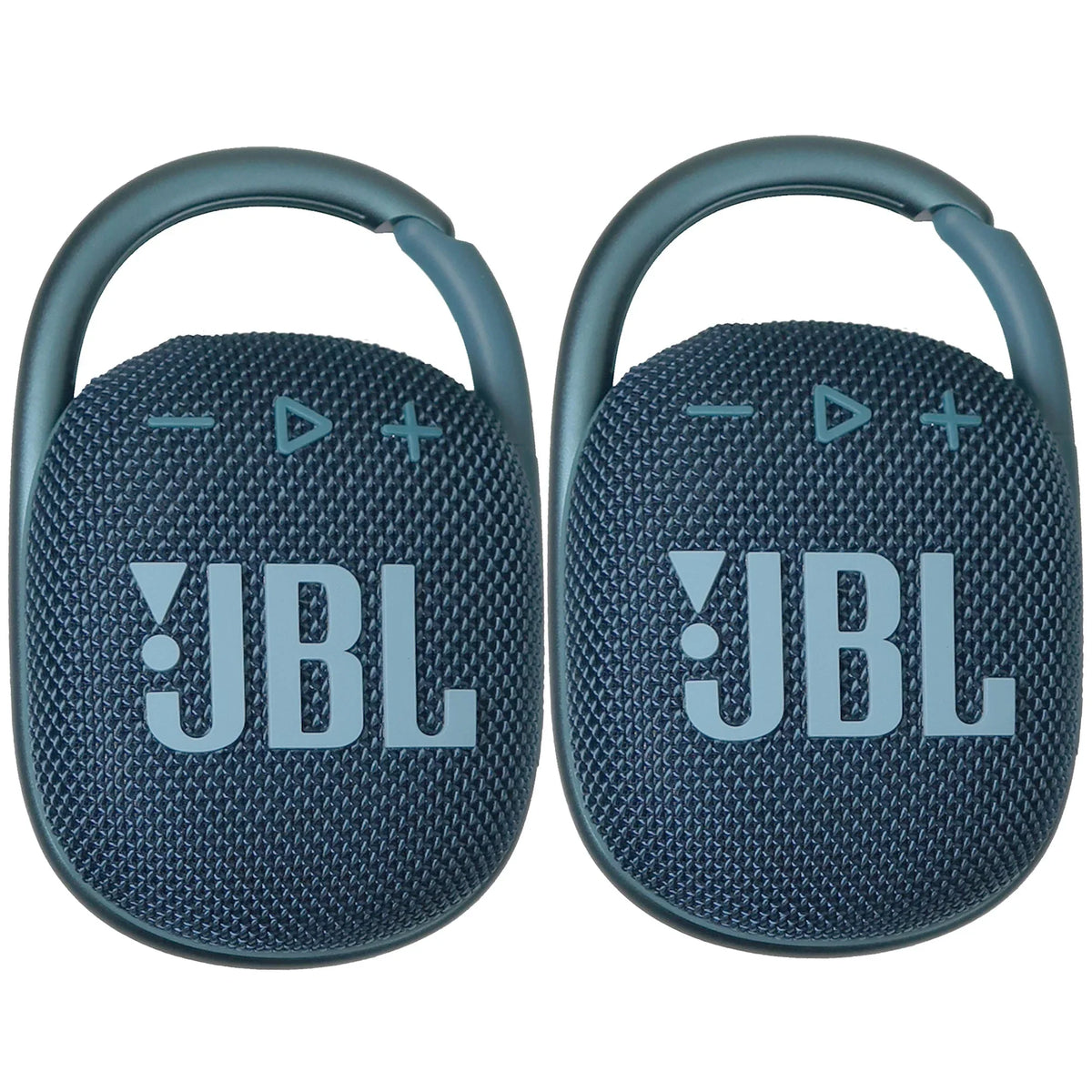 2x JBL Clip 4 Portable Bluetooth Fluid Speaker (Blue)