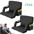 Worcest 2 Pack Wide Folding Stadium Seat, Fluid Thicken Bleacher Chair for Bleachers, Lawns, Backyards for National Women's Soccer Tournament
