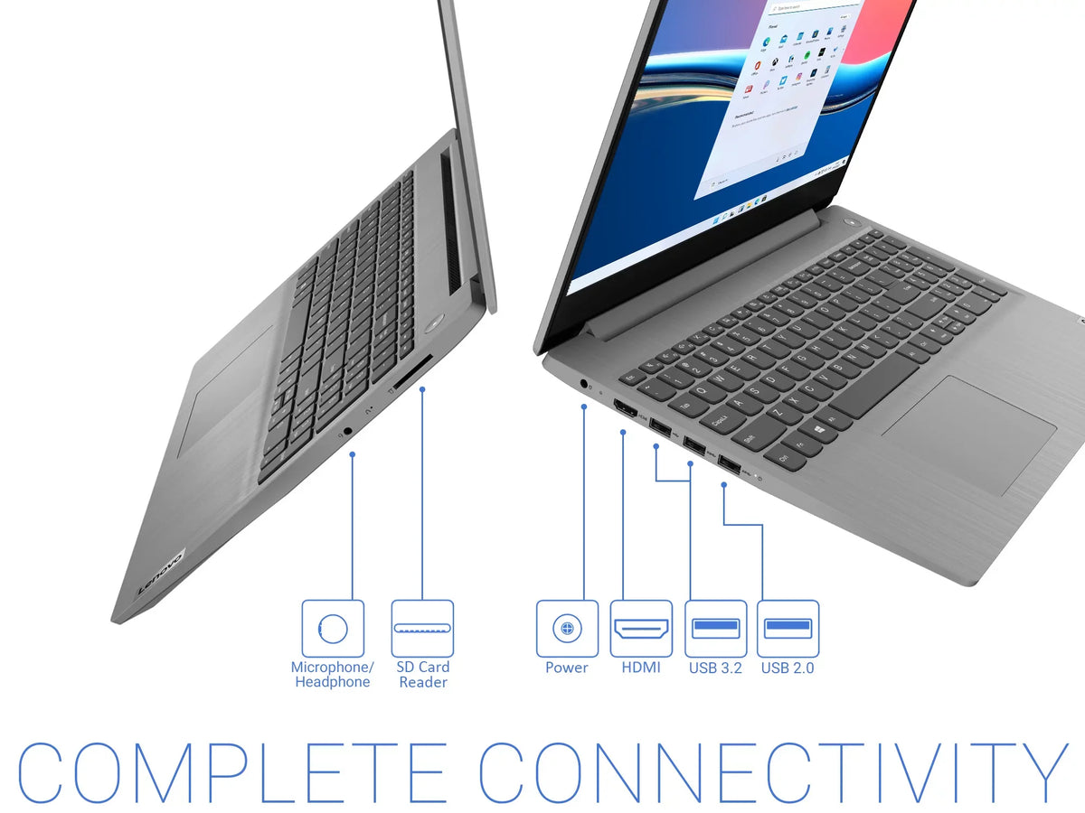 IdeaPad 3 Mobile pc 15.6" HD Touch Display, Core i3-1115G4 Upto 4.1GHz, 8GB RAM, 256GB NVMe SSD, HDMI, Card Reader, Wi-Fi, Bluetooth, Windows 11 Pro S