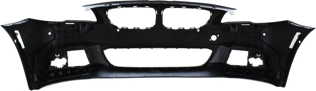 Front BUMPER COVER Compatible For BMW 5-Series 2011-2013 Primed with M Pkg with PDC Sensor Holes with Side View Camera Sedan