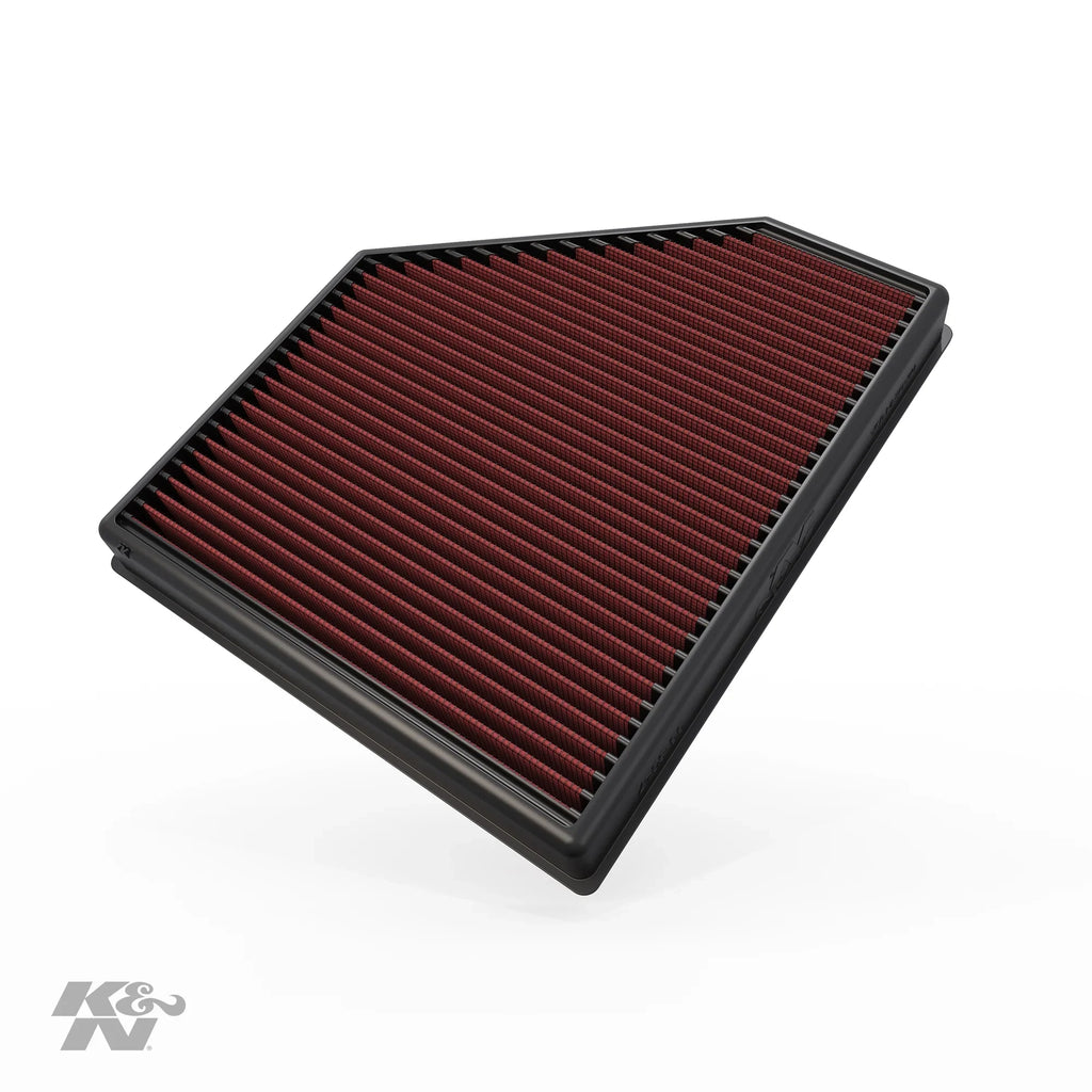K&N Engine Air Filter: High Efficiency Premium, Washable, Replacement Filter: 2016-2019 Chevy Camaro (SS, ZL1) V8, 33-5047