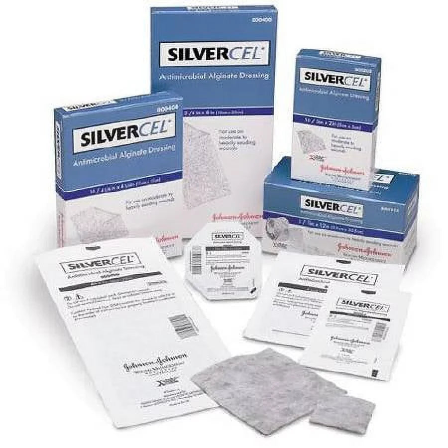 Antimicrobial Alginate Dressing Silvercel 2 X 2 millimeter Sterile - Box of 10