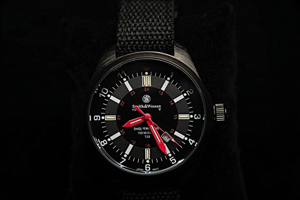S&W Military Tritium Watch with 3 Interchange Straps