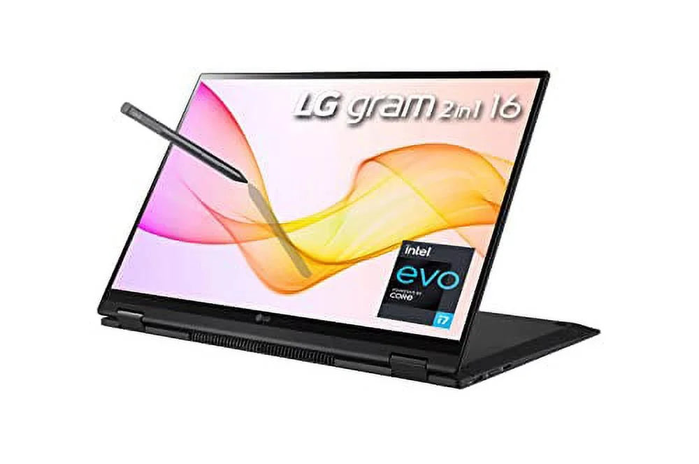 2023 Gram 16" 2-in-1 Ultralight Portable computer WQXGA IPS Touch EVO i7-1165G7 16GB RAM 2TB(1TBx2) NVMe SSD Iris Xe Graphics WiFi AX Backlit Fingerprint Fullday Battery Windows 11 w/Pen and RE USB