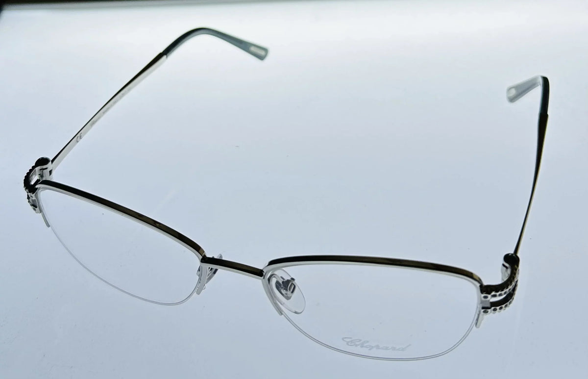 Chopard Women's Eyewear Rimless Square Silver Plate Metal VCH052S 579Y 52mm