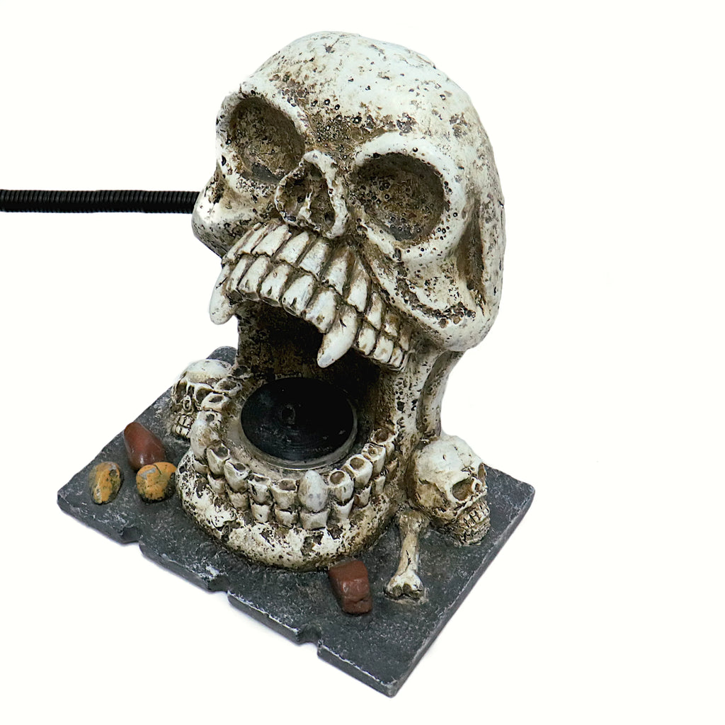 Custom Pro Skull Statuary Fountain Spitter Decorative Outdoor Fluid Feature