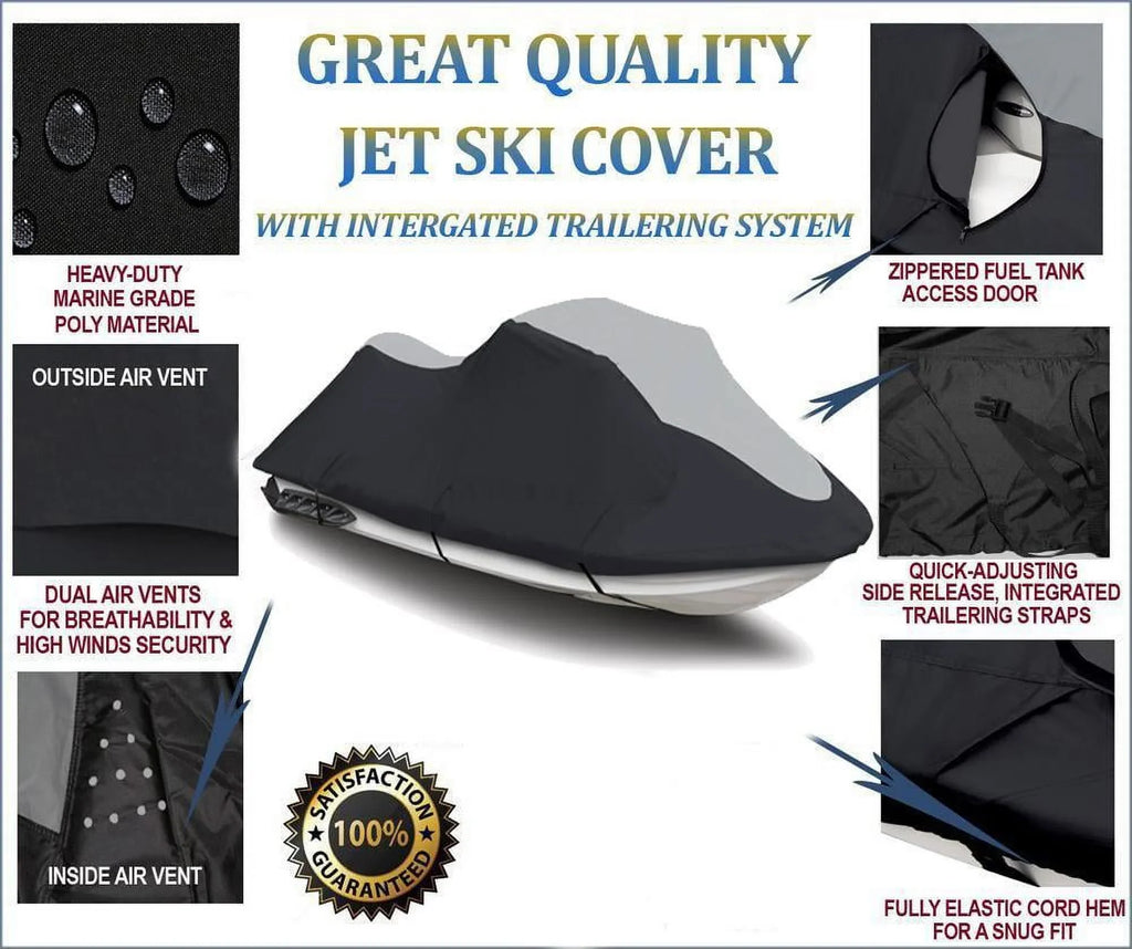 SUPER HEAVY-DUTY PWC 600D JET SKI Cover Compatible for Kawasaki STX 750 / JT750 1994-1998