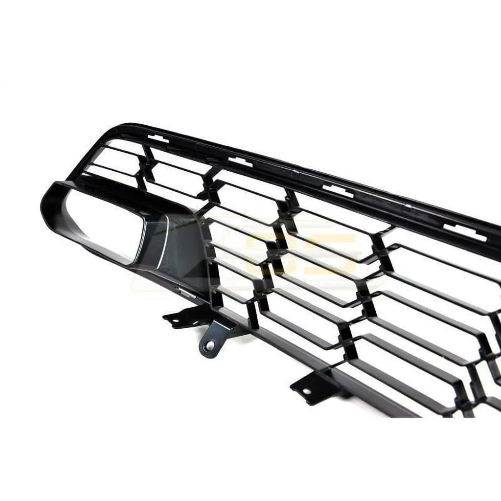 Extreme Online Store Replacement for 2014-2019 Chevrolet Corvette C7 All Models | GM Factory Z06 Style Painted Carbon Flash Metallic Front Bumper Lower Grille Cover (with Front Camera Bracket)
