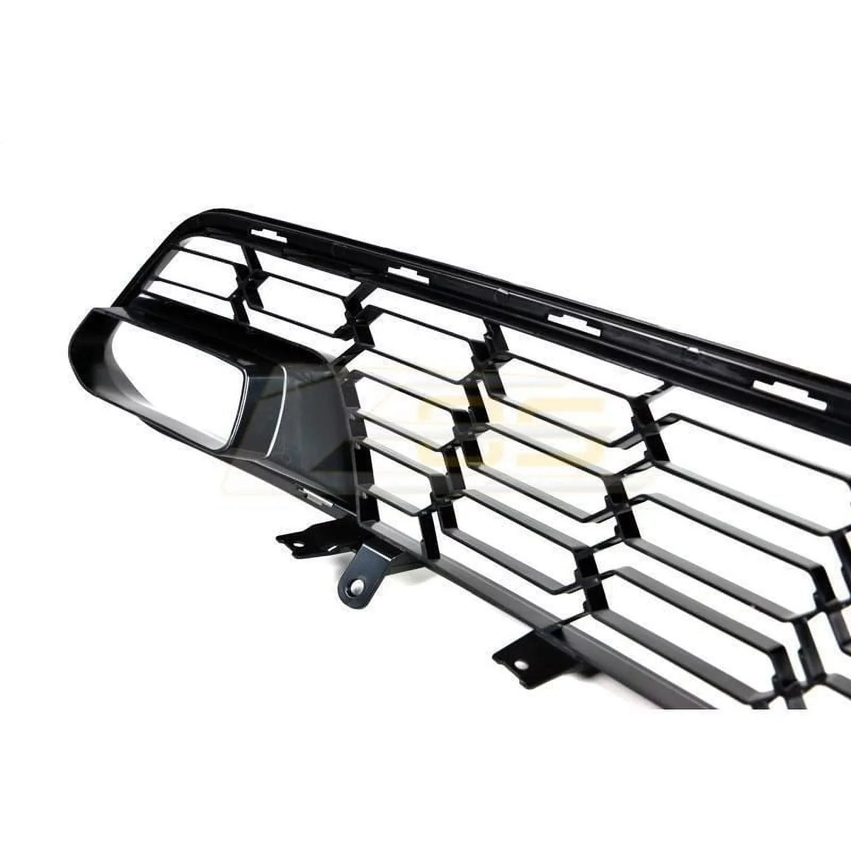Extreme Online Store Replacement for 2014-2019 Chevrolet Corvette C7 All Models | GM Factory Z06 Style Painted Carbon Flash Metallic Front Bumper Lower Grille Cover (with Front Camera Bracket)