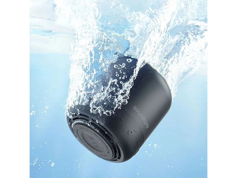 Refurbished Soundcore B3127Z11 Mini 3 Pro Portable Bluetooth Speaker 2-Pack Black 15H Playtime IPX7 Liquid