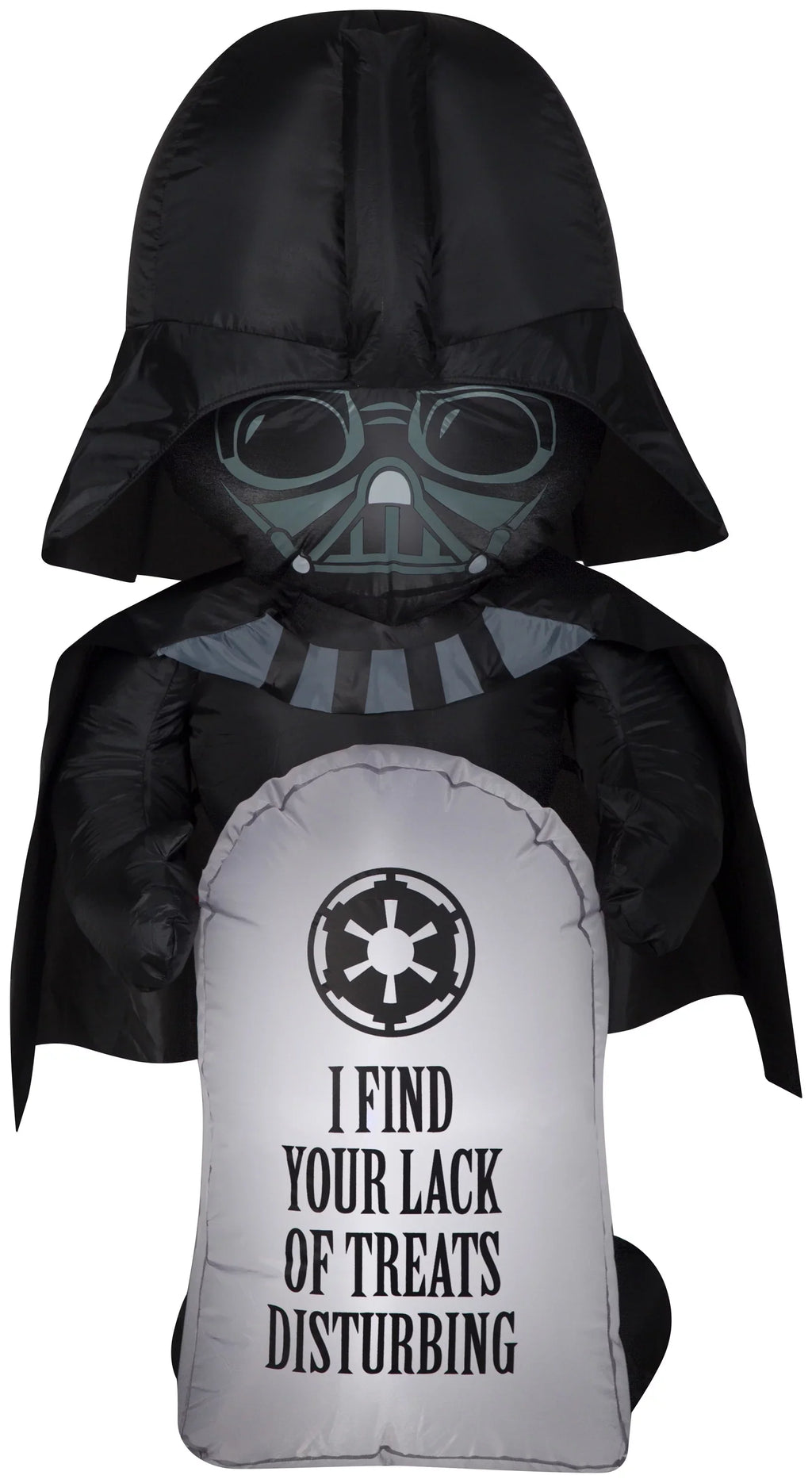 Airblown Stylized Darth Vader Airblown Yard Inflatable; with Tombstone 3.5'