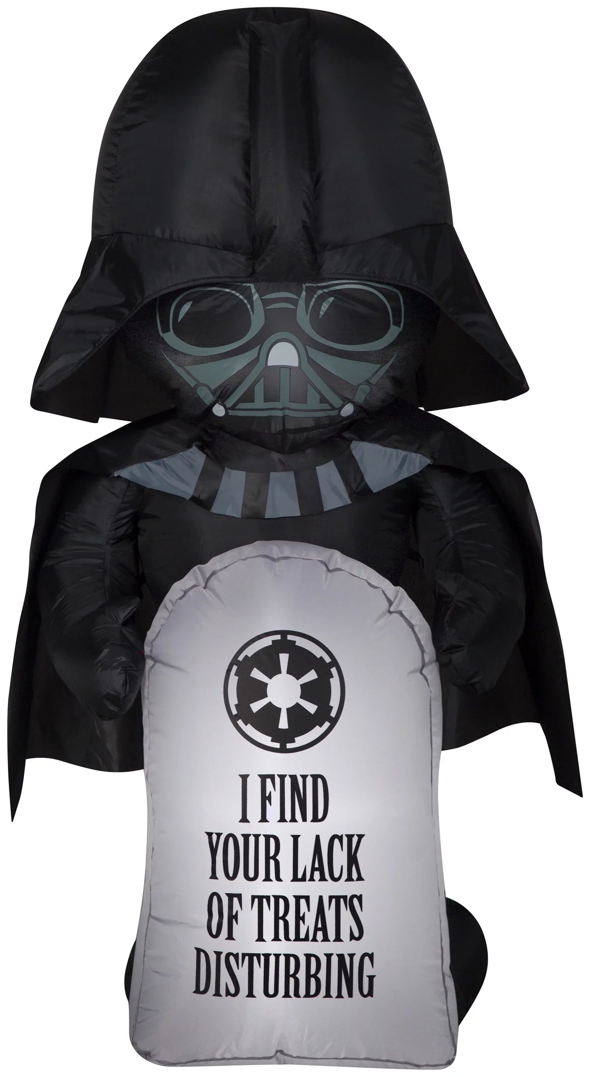 Airblown Stylized Darth Vader Airblown Yard Inflatable; with Tombstone 3.5'