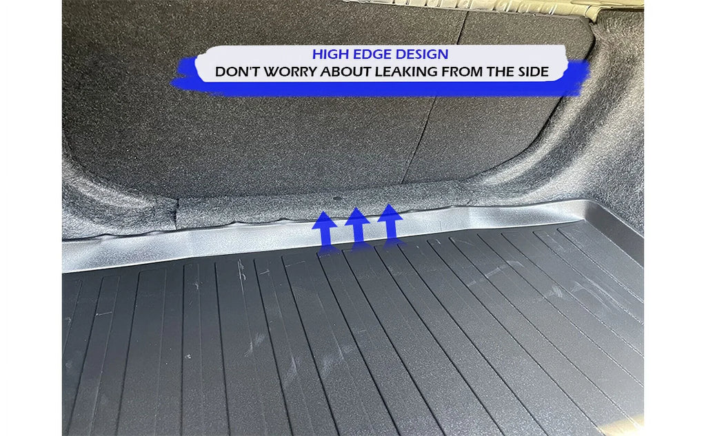EACCESSORIES EA Cargo Liner – Trunk Mat for Honda Civic Sedan 2016-2021 – Weather-Resistant Trunk Mats for Cars with Raised Lip – Non-Slip Car Trunk Mat Rubber – Easy to Install – Laser Pre-Cut Design