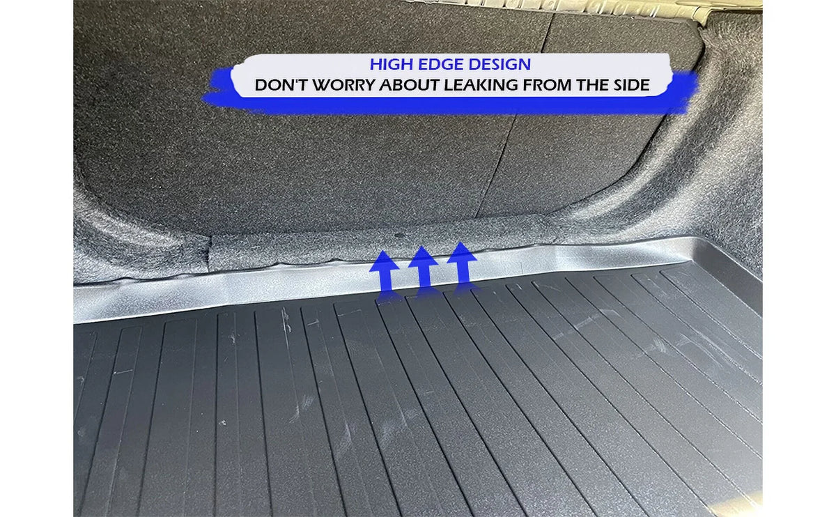 EACCESSORIES EA Cargo Liner – Trunk Mat for Honda Civic Sedan 2016-2021 – Weather-Resistant Trunk Mats for Cars with Raised Lip – Non-Slip Car Trunk Mat Rubber – Easy to Install – Laser Pre-Cut Design