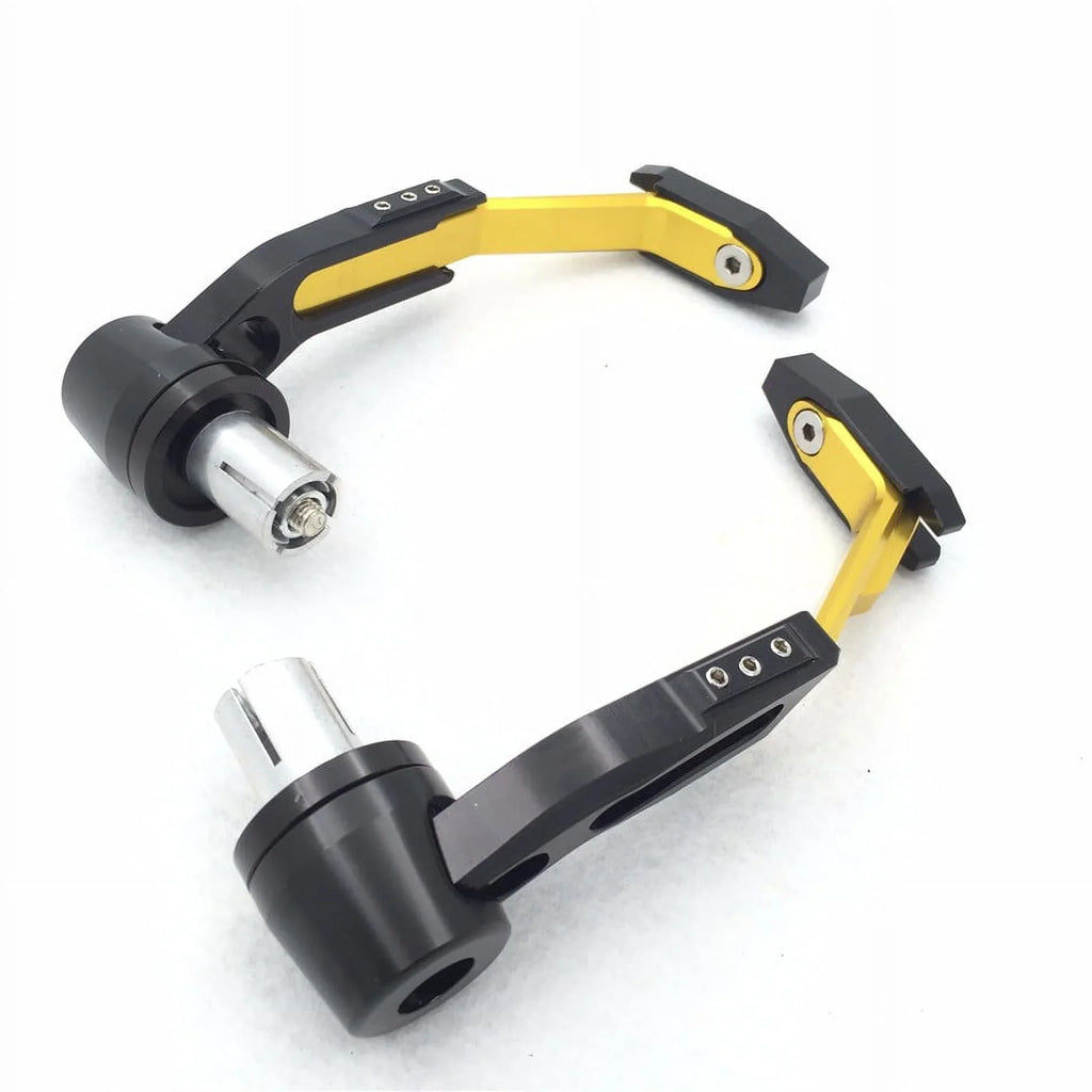 HTT-MOTOR Motorcycle Adjustable Angel Length Gold Black Total CNC 22mm Protector Proguard Pro Brake Clutch Lever Protect Guard For Suzuki GSX GSXR Hayabusa RM DR Kawasaki Ninja Aprilia Climber