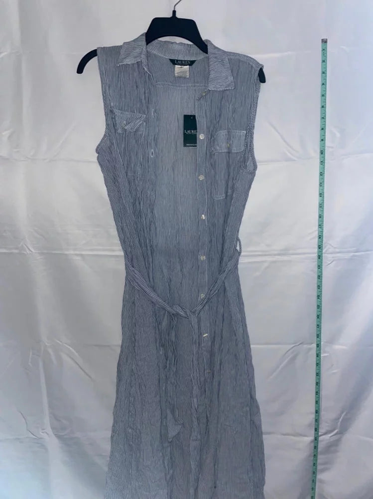 MSRP $128 Ralph Lauren Womens Swim Cover-Up Maxi - All Blue Size Small