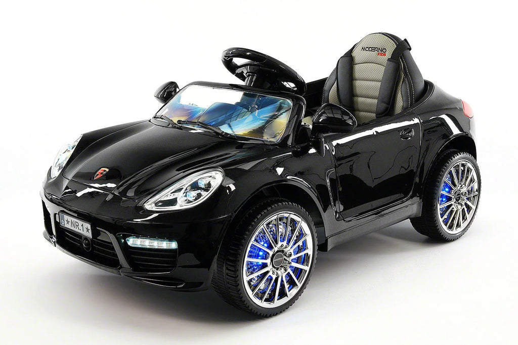 Kiddie Roadster 12V Kids Voltage-driven Ride-On Car with R/C Parental Remote | Black Metallic