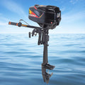 TOOL1SHOoo 3.6HP 2 Stroke Outboard Motor Fishng Boat Motor Engine Fluid Cooling Short Shaft
