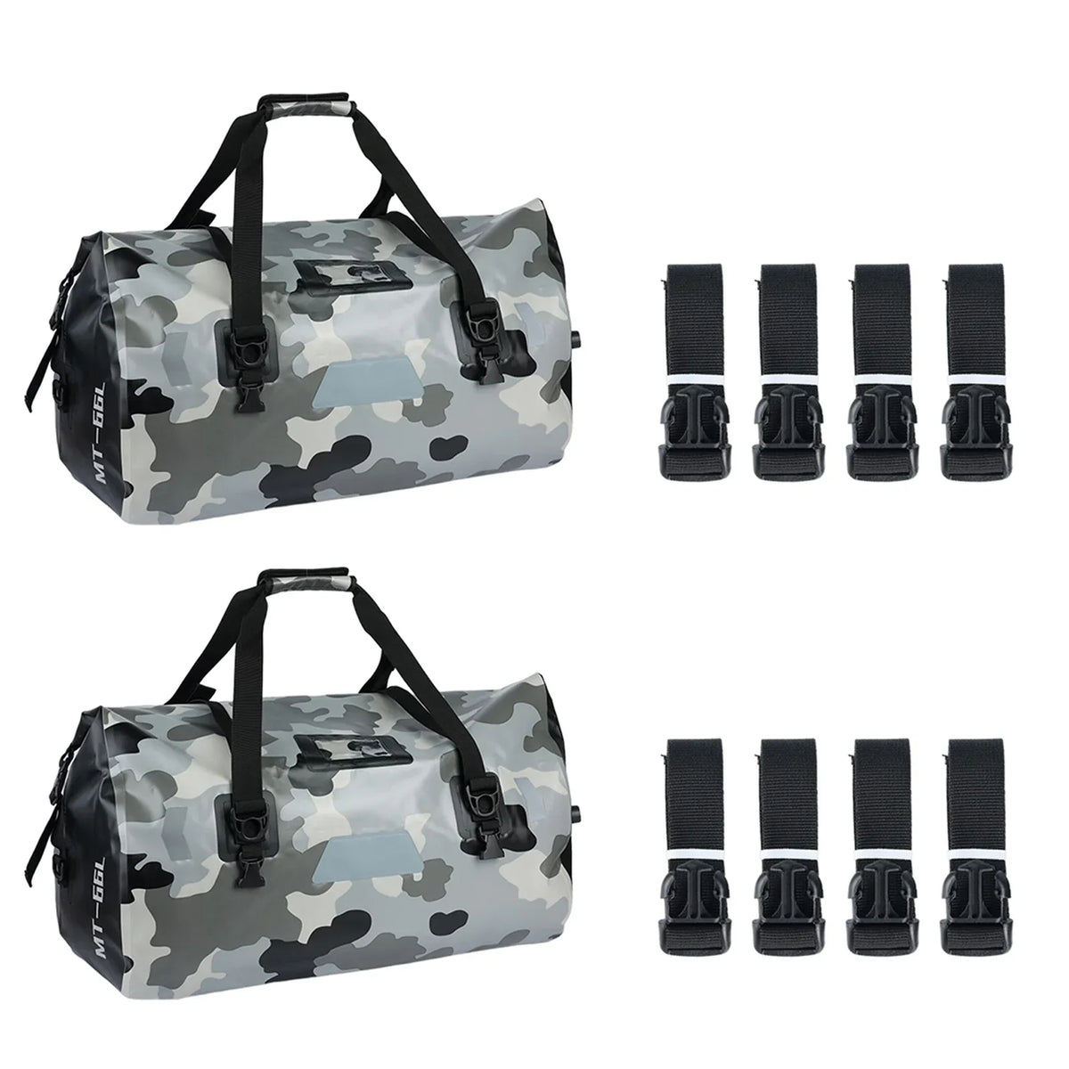 Suzicca Motorcycle Fluidproof Reflective Luggage Bag Motorcycle Duffel Bag Luggage for Skiing Travel Boating Hiking Camping