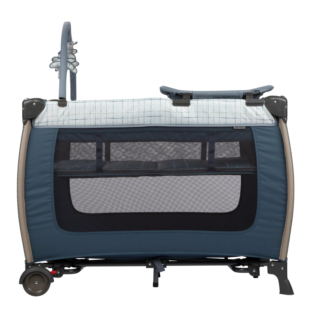 Monbebe Willow Rocking Play Yard with Full Size Bassinet; Plaid
