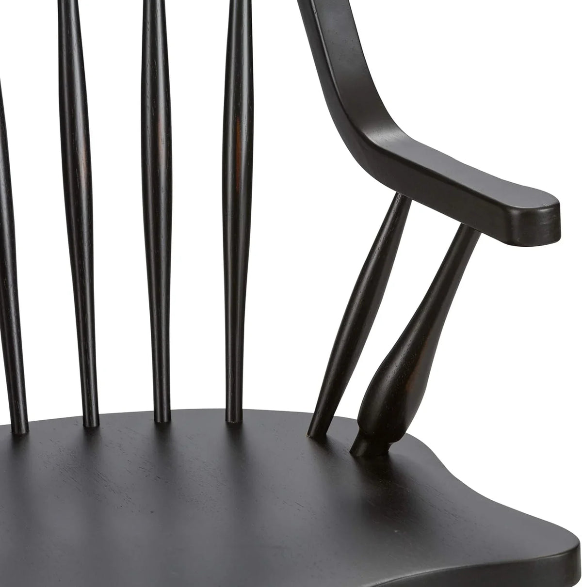 Windsor Back Arm Chair; W25 X D25 X H41; Black