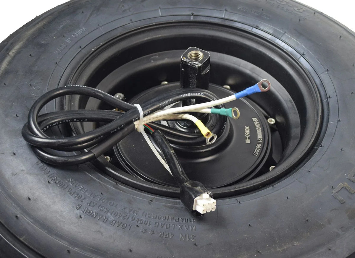 AlveyTech 60 Volt 1500 Watt Hub Motor & 18x9.50-8 Wheel Assembly for Fat Tire Scooters