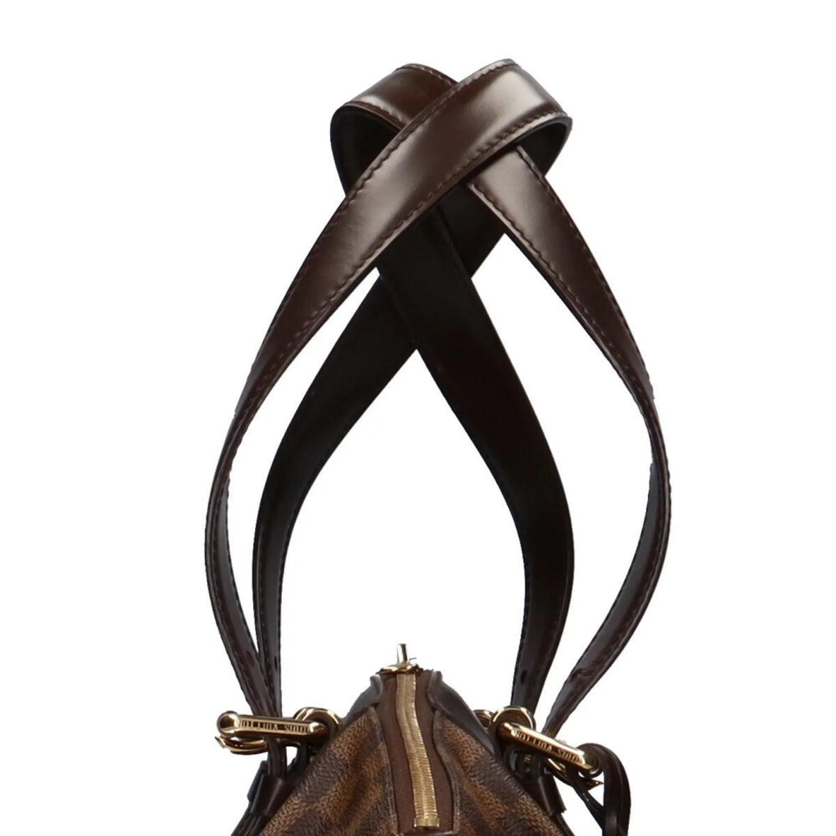 Authenticated Refurbished Louis Vuitton LOUIS VUITTON Verona MM Damier Shoulder Bag Canvas Brown Women's