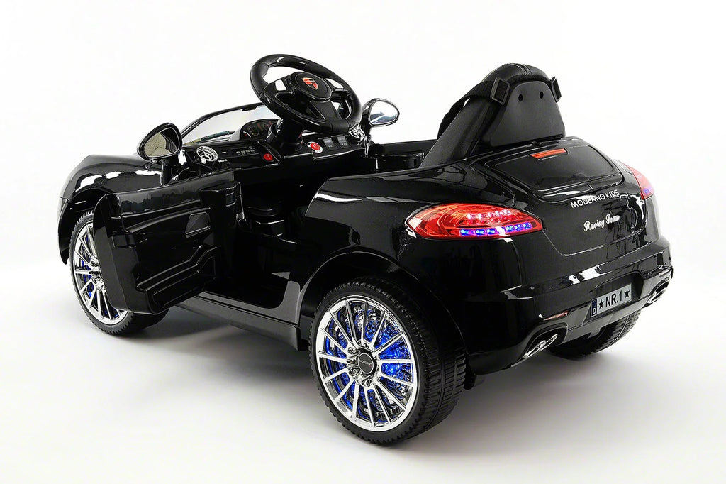 Kiddie Roadster 12V Kids Voltage-driven Ride-On Car with R/C Parental Remote | Black Metallic