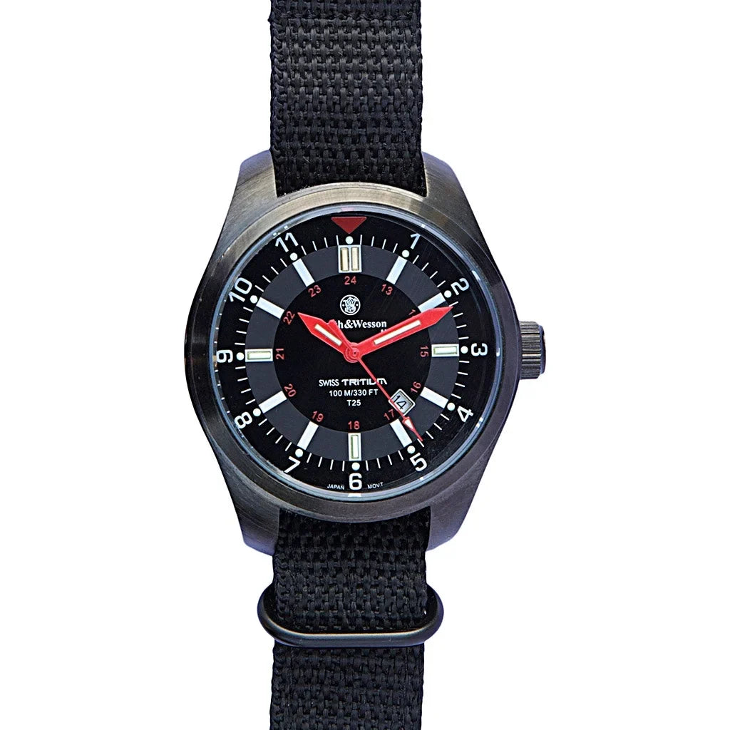 S&W Military Tritium Watch with 3 Interchange Straps