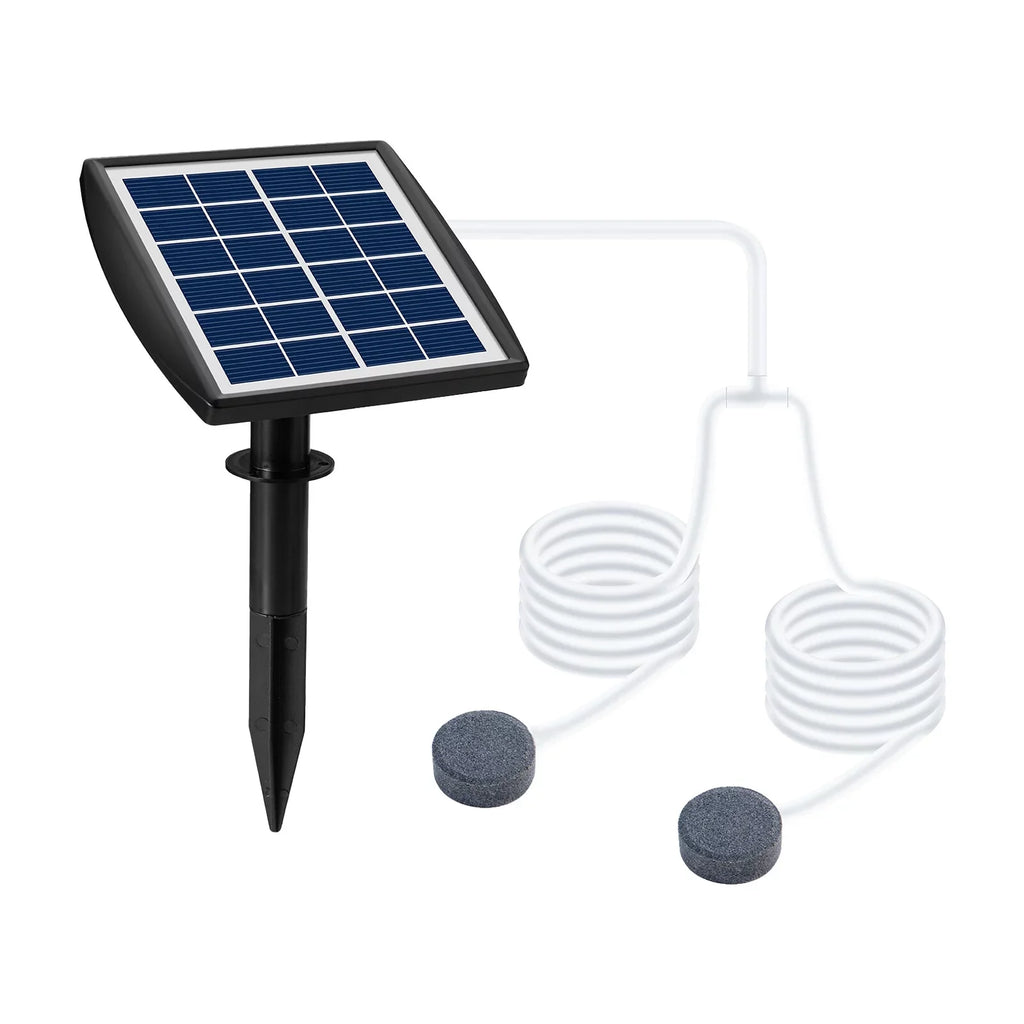 Oxygenation pump,8.2ft Channel 2 Solar Pump With Aerator Air 6v 2w Solar Fish Pool Pond 2w Solar Pump Pool Pump Aerator Fish 2 Air Bubble Air Pump Aerator Maiju