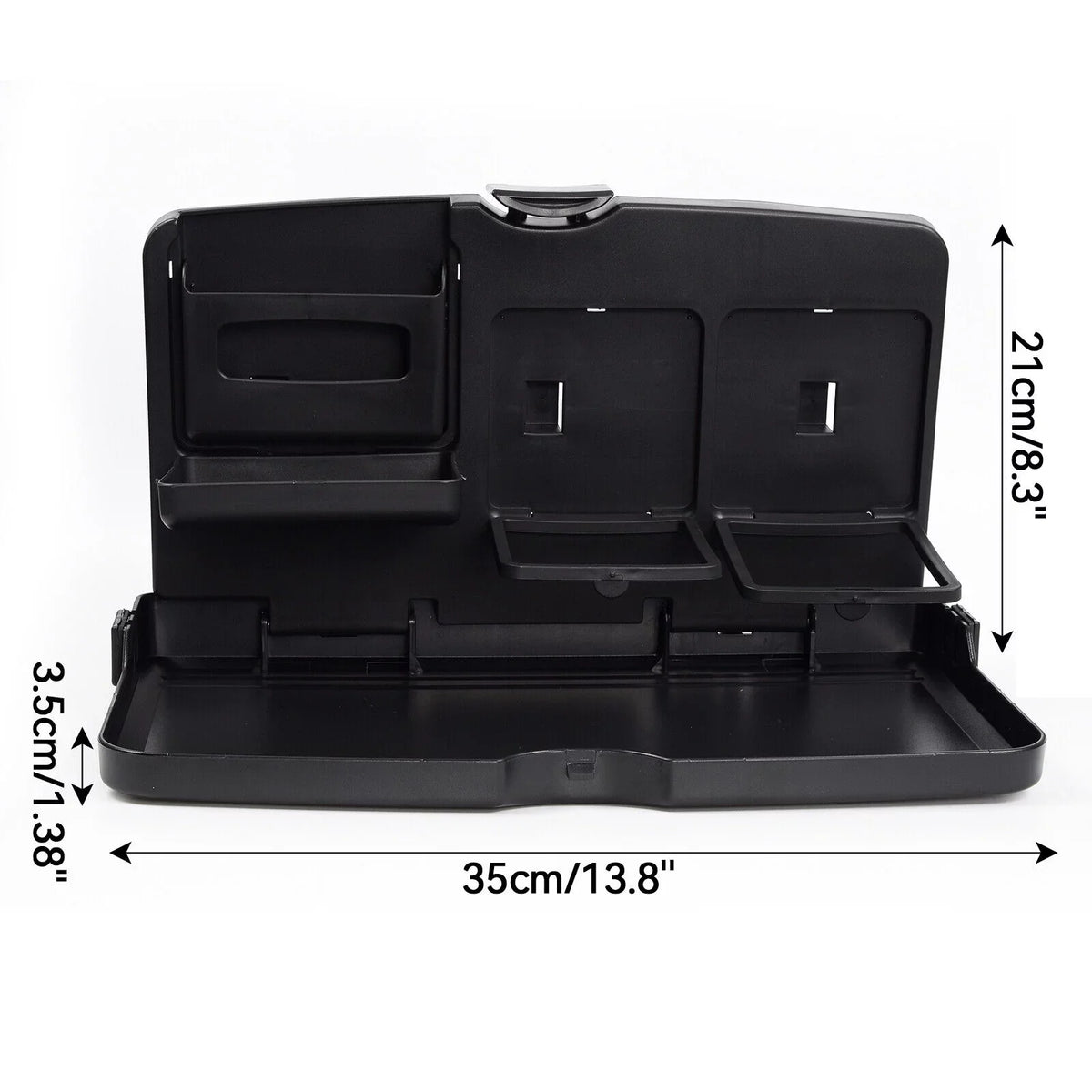 Yiyasu 2x Folding Car Seat Rear Back Dining Table Travel Food Drink Holder Tray Seat Desk