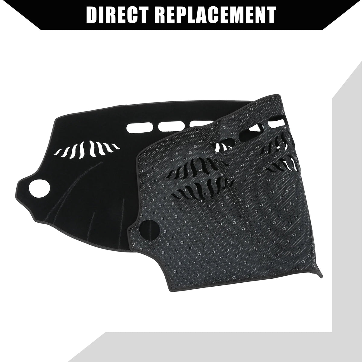 Unique Bargains Dash Cover for Audi Q7 2007-2015 Center Console Dashboard Cover Non-Slip Polyester Black 1 Pcs