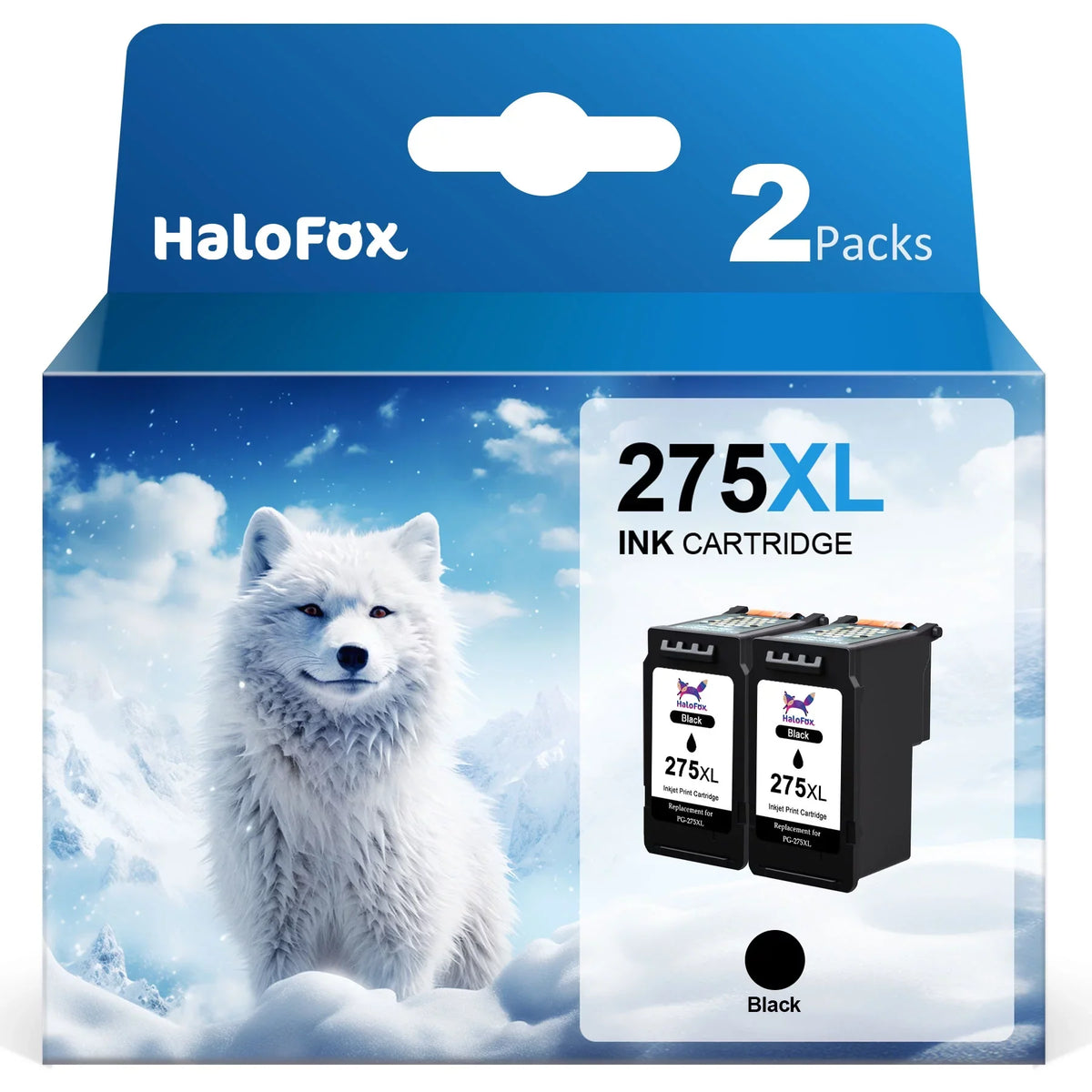 275XL Ink Cartridge for PG-275 275 Ink Compatible with PIXMA TS3520 TS3522 TS3500 TR4720 TR4722 TR4700 Printer(Black,2 Pack)