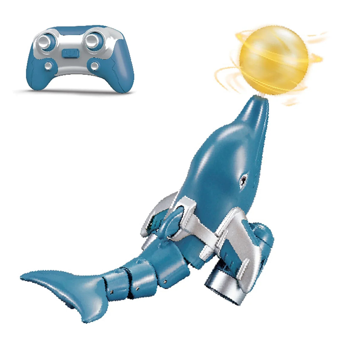 Remote boat,Dolphin Toy Boat Demo Head Ball Remote Boat Toy Kids Demo Head Animal Boat Remote Fluid Boat Liquid Rotation /one And With Liquid Click Animal Boat Rotation /one