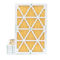 6 Pack of 14x24x1 MERV 11 Pleated Air Filters by Glasfloss. Actual Size: 13-1/2 x 23-1/2 x 7/8