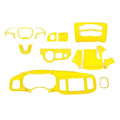 Teledu 17x Yellow Set Center Console Dash Panel Cover Trim Kit