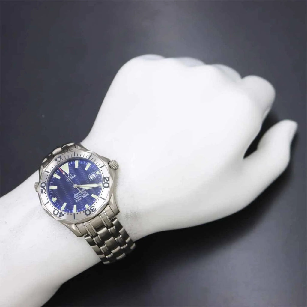 Pre-Owned OMEGA Seamaster 300 Professional 2231 80 Men's Watch Titanium Date Blue Dial Automatic (Good)