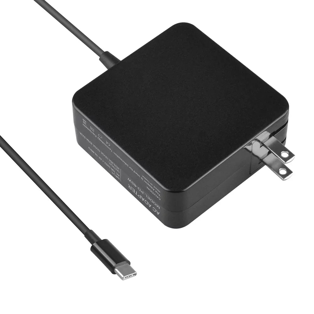 Aprelco Black 65W USB Type-C AC Charger Compatible with Chromebook X2 :12-F040DX 12-F014DX 12-F015NR