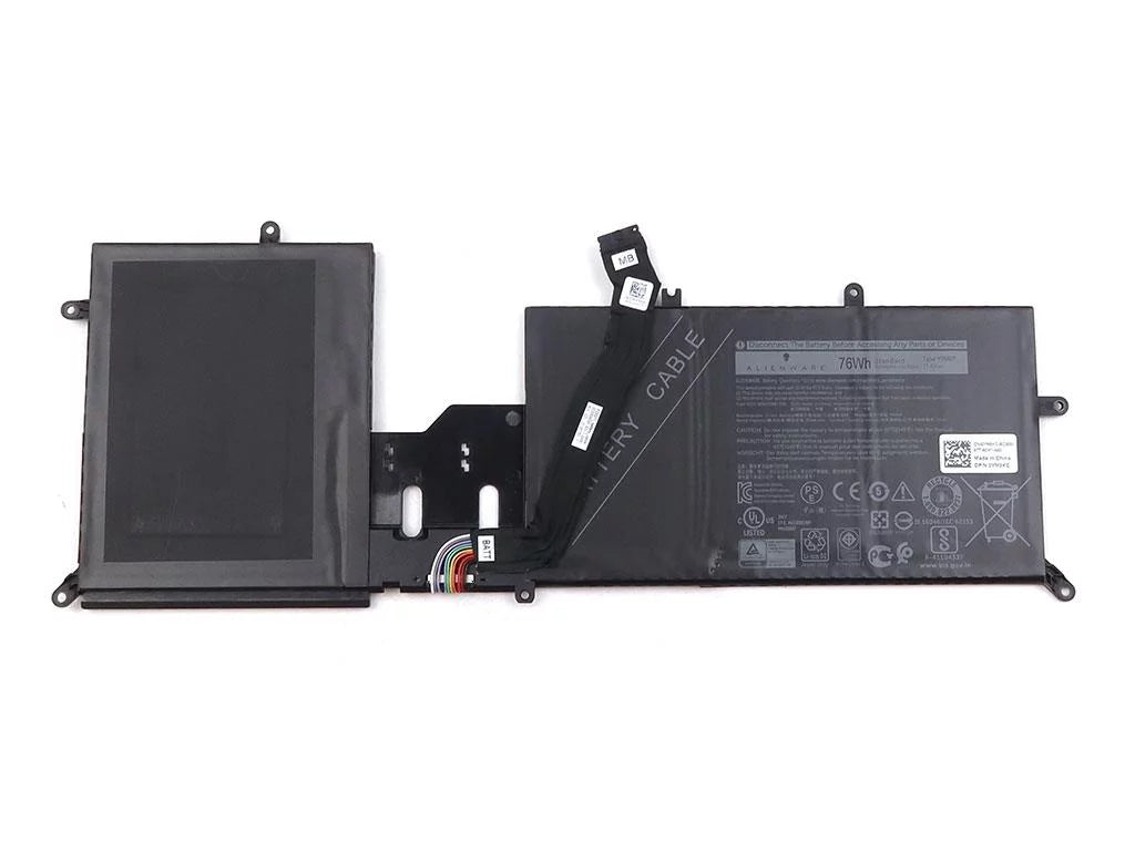 Genuine Alienware M17 R2 11.4V 76WH 6334MAH Y9M6F Battery W/ Cable YM9KC Mobile pc Batteries