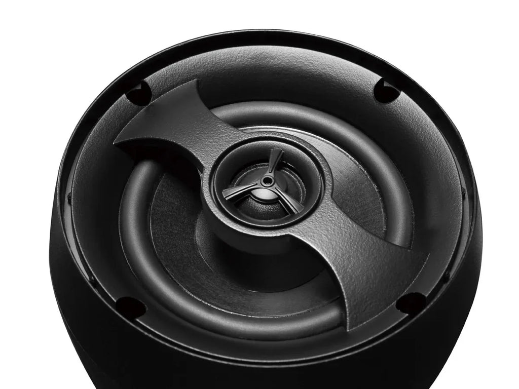Monoprice Indoor/Outdoor IP66 Weather Resistant 70V/100V/8-Ohm Pendant Speaker - 4 Inch (Pair) Full-Range Sound, For Residential or Commercial Audio Applications