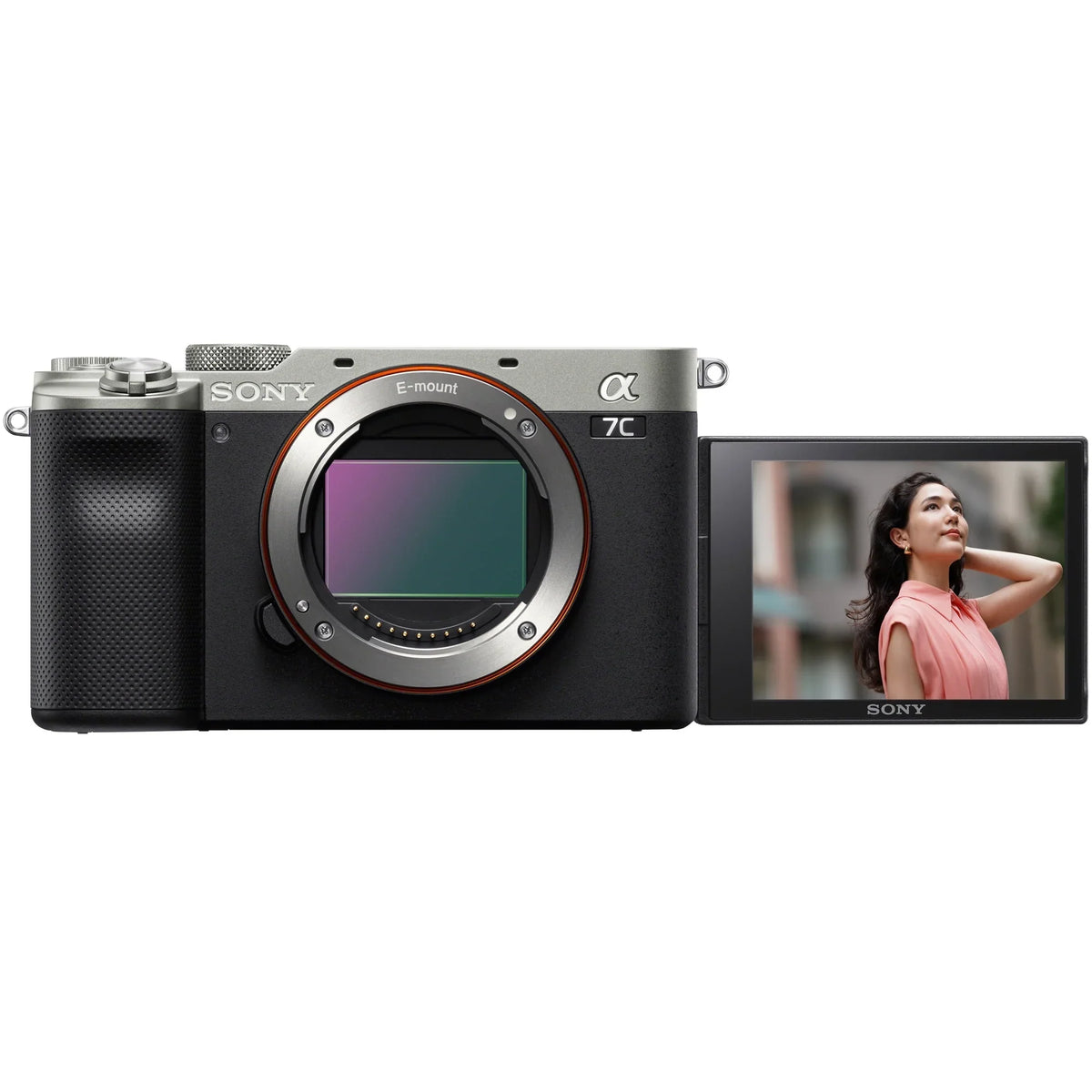 a7C Mirrorless Full Frame Camera Body + FE 35mm F1.4 GM G Master Lens SEL35F14GM Silver ILCE7C/S Bundle with Deco Gear Photography Backpack Case + Microphone + LED + Monopod and Accessories