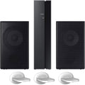 SWA-9100S Wireless Rear Speaker Kit 2.0ch SWA-9100S/ZA for Soundbar Surround Sound Home Theater Expansion Bundle with Deco Gear Pack of 3 Wall Mount Shelf Stands
