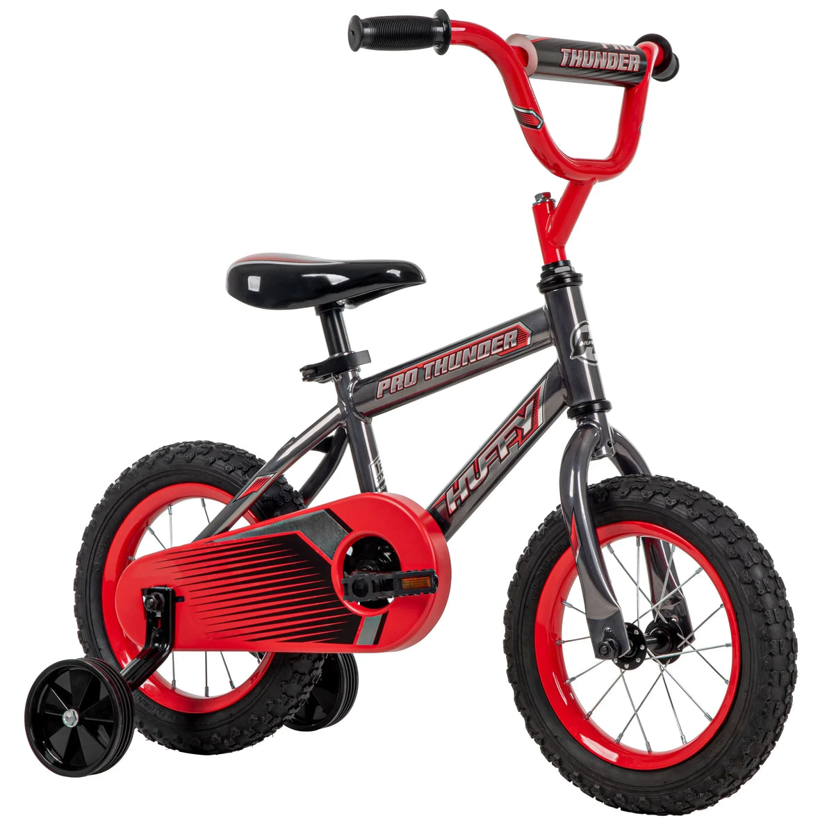 Huffy Pro Thunder 12-inch Boys’ Bike; Grey and Red